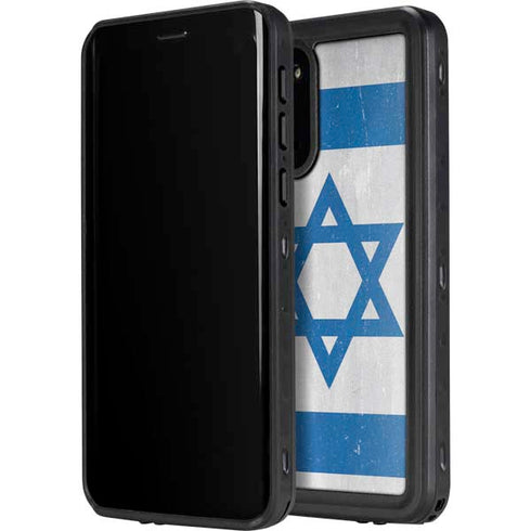 Israel Flag Distressed Galaxy S20 Plus Waterproof Case